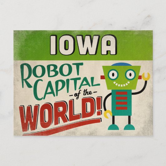 Iowa Robot - Funny  Briefkaart (Voorkant)