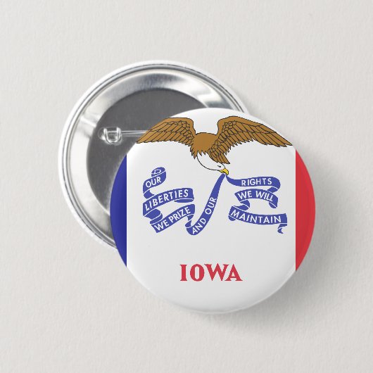 IOWA RONDE BUTTON 5,7 CM (Voorkant /achterkant)