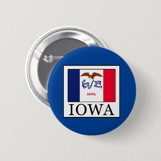 Iowa Ronde Button 5,7 Cm (Voorkant /achterkant)