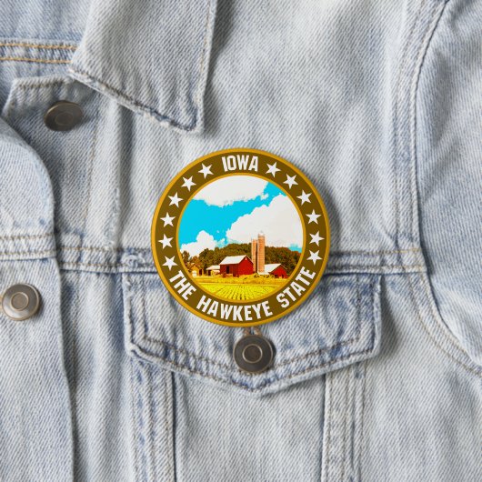 Iowa Ronde Button 7,6 Cm (In situ)