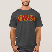 Iowa rood en goud t-shirt (Voorkant)