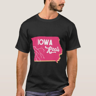 Iowa Roots Roze Oranje T-shirt