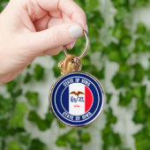Iowa Round Emblem Sleutelhanger (Hand)