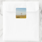iowa scènes vierkante sticker (Tas)