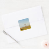 iowa scènes vierkante sticker (Envelop)