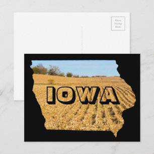 Iowa Schilderachtig Cornfield Natuur Fotografie re Briefkaart