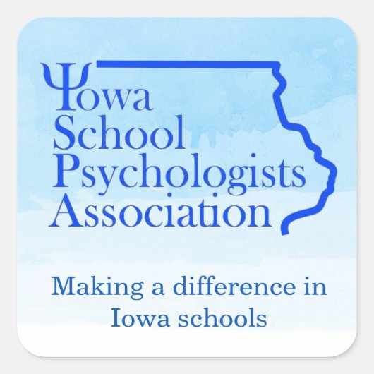 Iowa School Psychologen Association Stickers (Voorkant)