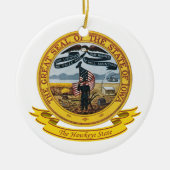 Iowa Seal Keramisch Ornament (Voorkant)