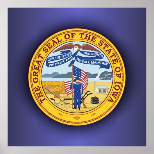 Iowa Seal Poster (Voorkant)