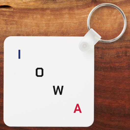 Iowa Sleutelhanger (Achterkant)