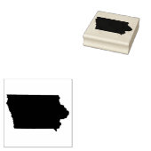 Iowa Solid Rubber Art Stamp Rubberstempel (Gestempeld)