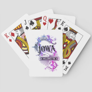 Iowa Spellerkaarten Illustratie Pokerkaarten