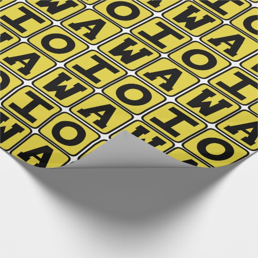 IOWA staat Iowan Hawkeye des Moines Cedar Rapids Cadeaupapier (Hoek)