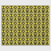 IOWA staat Iowan Hawkeye des Moines Cedar Rapids Cadeaupapier (Vlak)