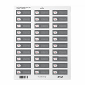 IOWA-staat | Terugkeeradreslabel verplaatsen Etiket (Full Sheet)