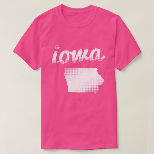 Iowa staat wit t-shirt (Design voorkant)
