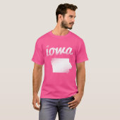 Iowa staat wit t-shirt (Voorkant volledig)