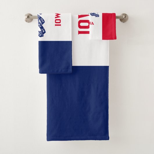 Iowa Staatsvlag Bad Handdoek (Insitu)