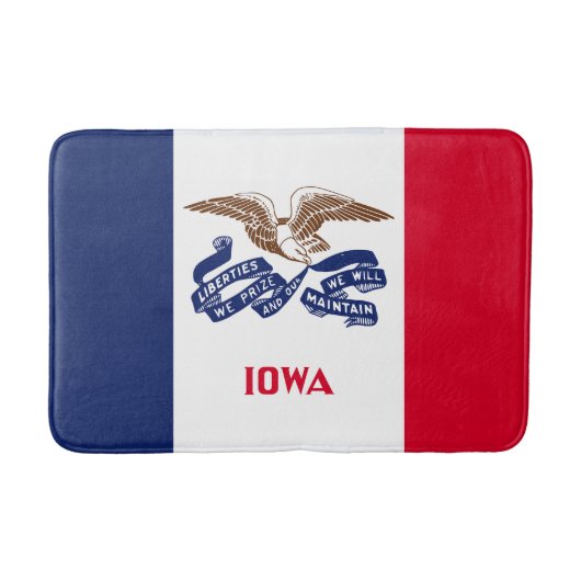 Iowa Staatsvlag Badmat (Voorkant)