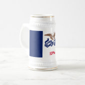 Iowa Staatsvlag Bierpul (Voorkant links)