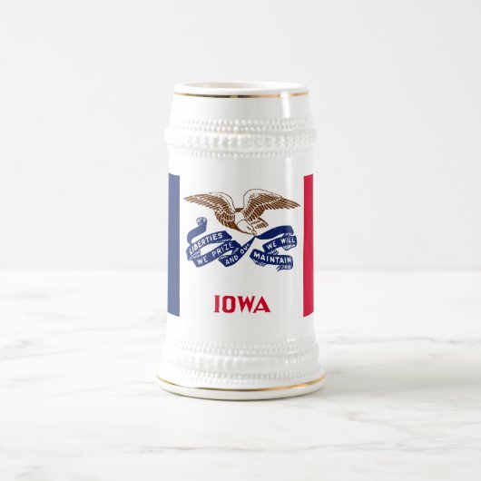 Iowa Staatsvlag Bierpul (Center)
