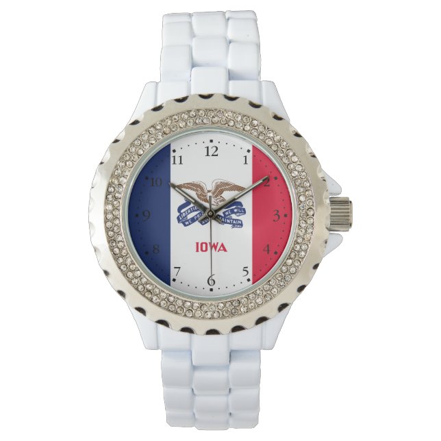 Iowa Staatsvlag Horloge (Voorkant)