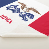 Iowa Staatsvlag Sherpa Deken (3/4)