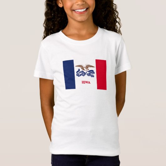 Iowa Staatsvlag T-shirt (Voorkant)
