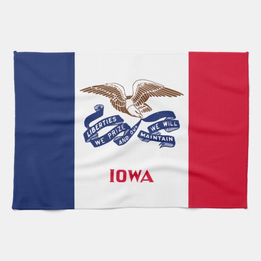 Iowa Staatsvlag Theedoek (Horizontaal)