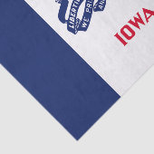 Iowa Staatsvlag Tissuepapier (Detail)