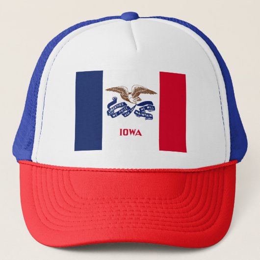 Iowa Staatsvlag Trucker Pet (Voorkant)