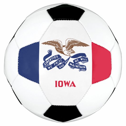 Iowa Staatsvlag Voetbal (Voorkant)