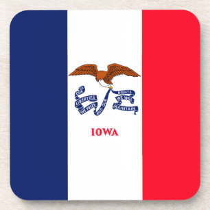 Iowa Staatsvlagontwerp Bier Onderzetter