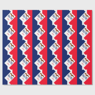 Iowa Staatsvlagontwerp Cadeaupapier