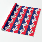 Iowa Staatsvlagontwerp Cadeaupapier (Uitgerold)