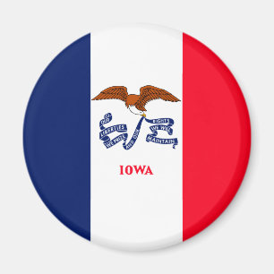 Iowa Staatsvlagontwerp Magneet