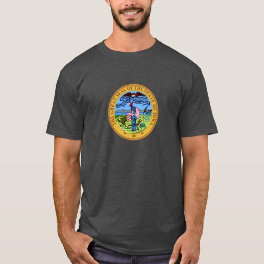 Iowa Staatszegel 1 T-shirt (Voorkant)