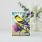 Iowa State Bird Oosterse goudvink Briefkaart (Staand voorkant)