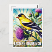 Iowa State Bird Oosterse goudvink Briefkaart (Voorkant / Achterkant)