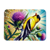 Iowa State Bird Oosterse goudvink Magneet (Horizontaal)