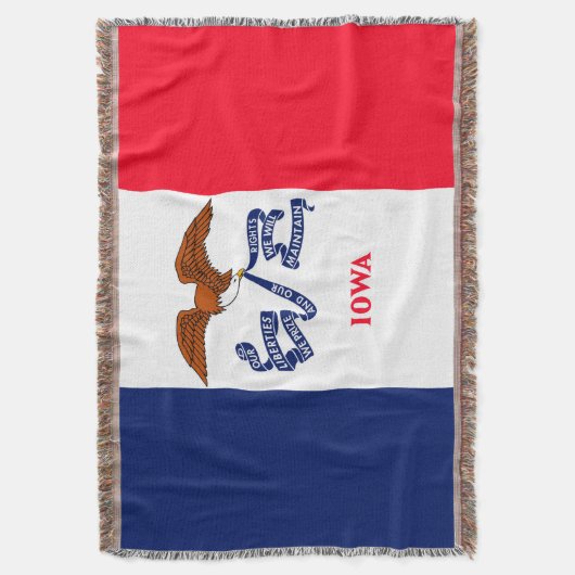 Iowa State Flag Design Decor Deken (Voorkant Verticaal)