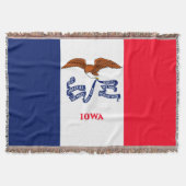 Iowa State Flag Design Decor Deken (Voorkant)