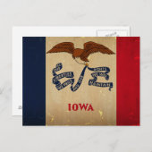 Iowa State Flag .png Briefkaart (Voorkant / Achterkant)