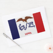 Iowa State Flag Sticker (Envelop)