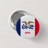 Iowa State Flag Verenigde Staten Ronde Button 3,2 Cm (Voorkant /achterkant)