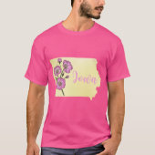 Iowa State Flower Wild Roses Oversized T-shirt (Voorkant)