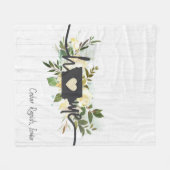 Iowa State gepersonaliseerd uw huis stad rustieke  Fleece Deken (Voorkant (Horizontaal))