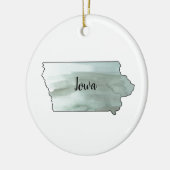 Iowa State Illustratie Keramisch Ornament (Links)