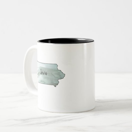 Iowa State Illustratie Tweekleurige Koffiemok (Voorkant links)