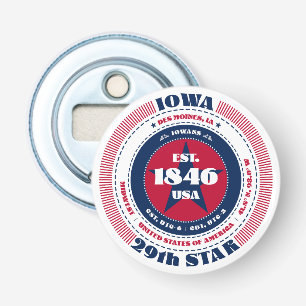 Iowa State Information Circle Button Flesopener